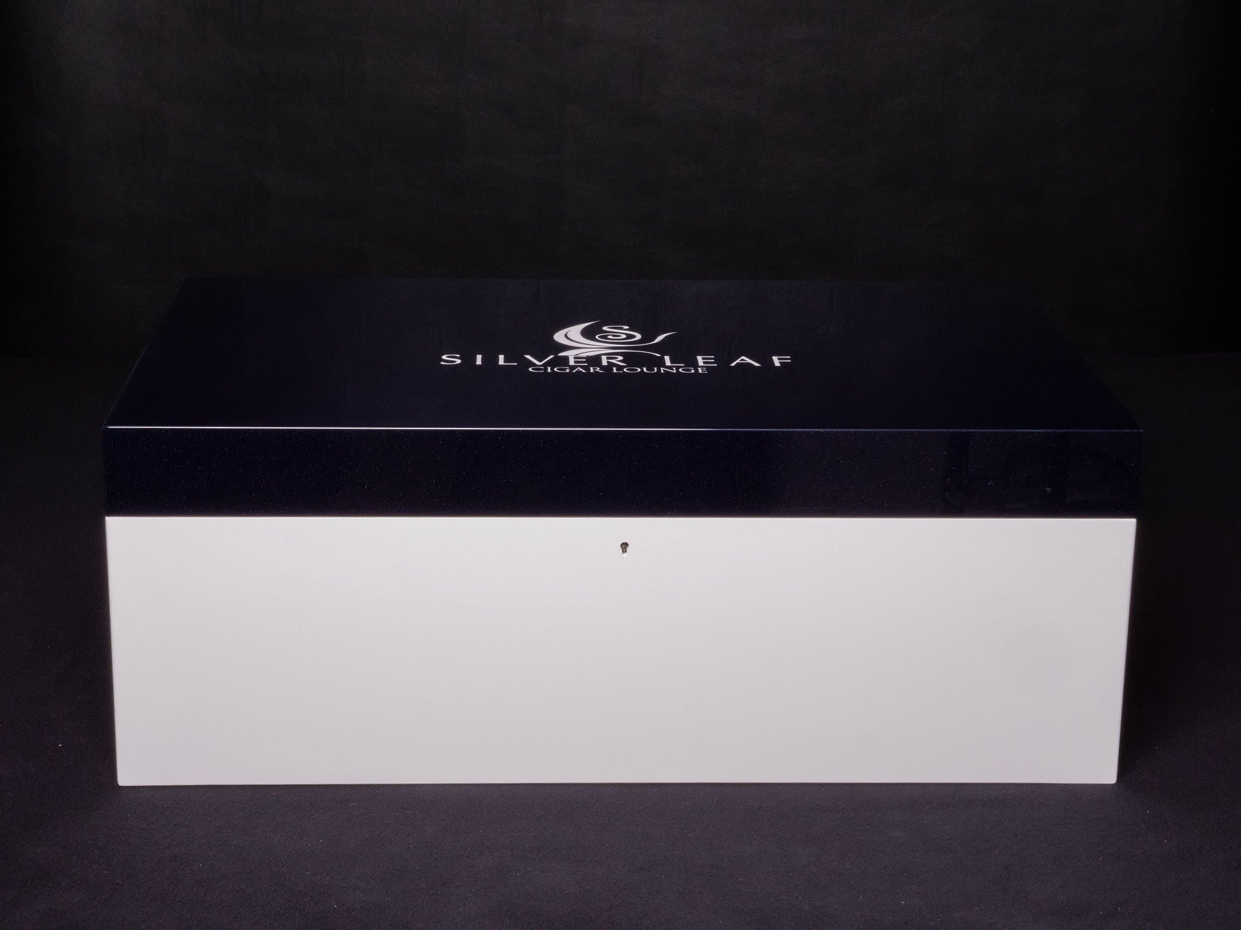 The Meridian: prestigious midnight blue gloss humidor