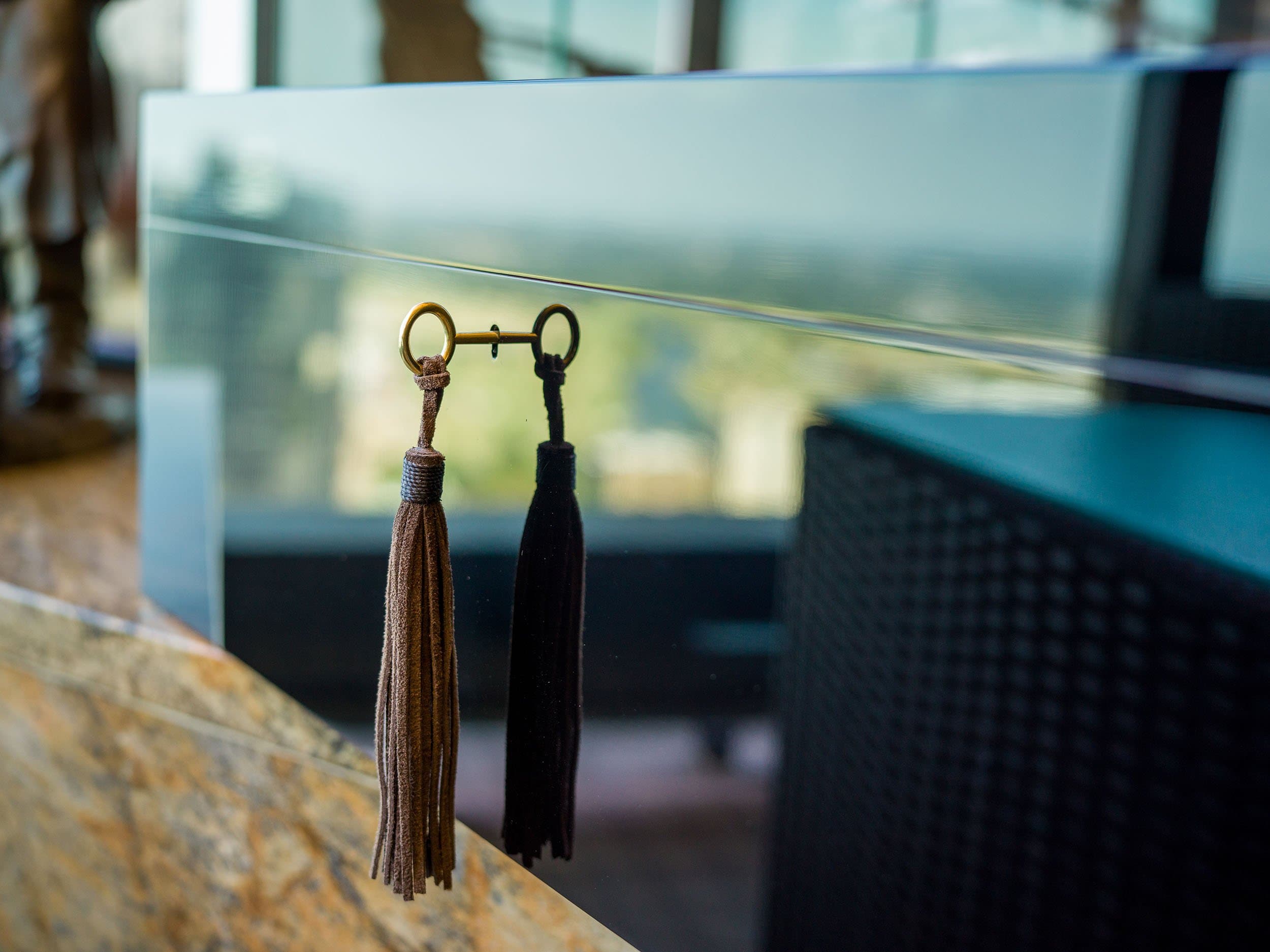 The Umbra: luxury lifestyle black humidor tassel