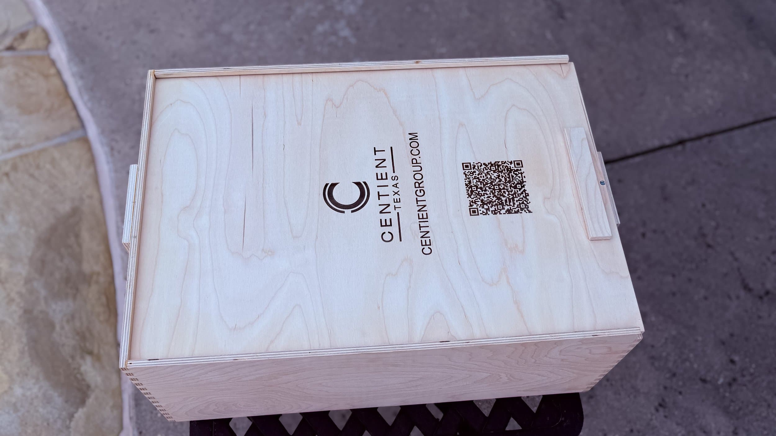 The Cypress — Blackline: centient luxury humidor shipping crate top