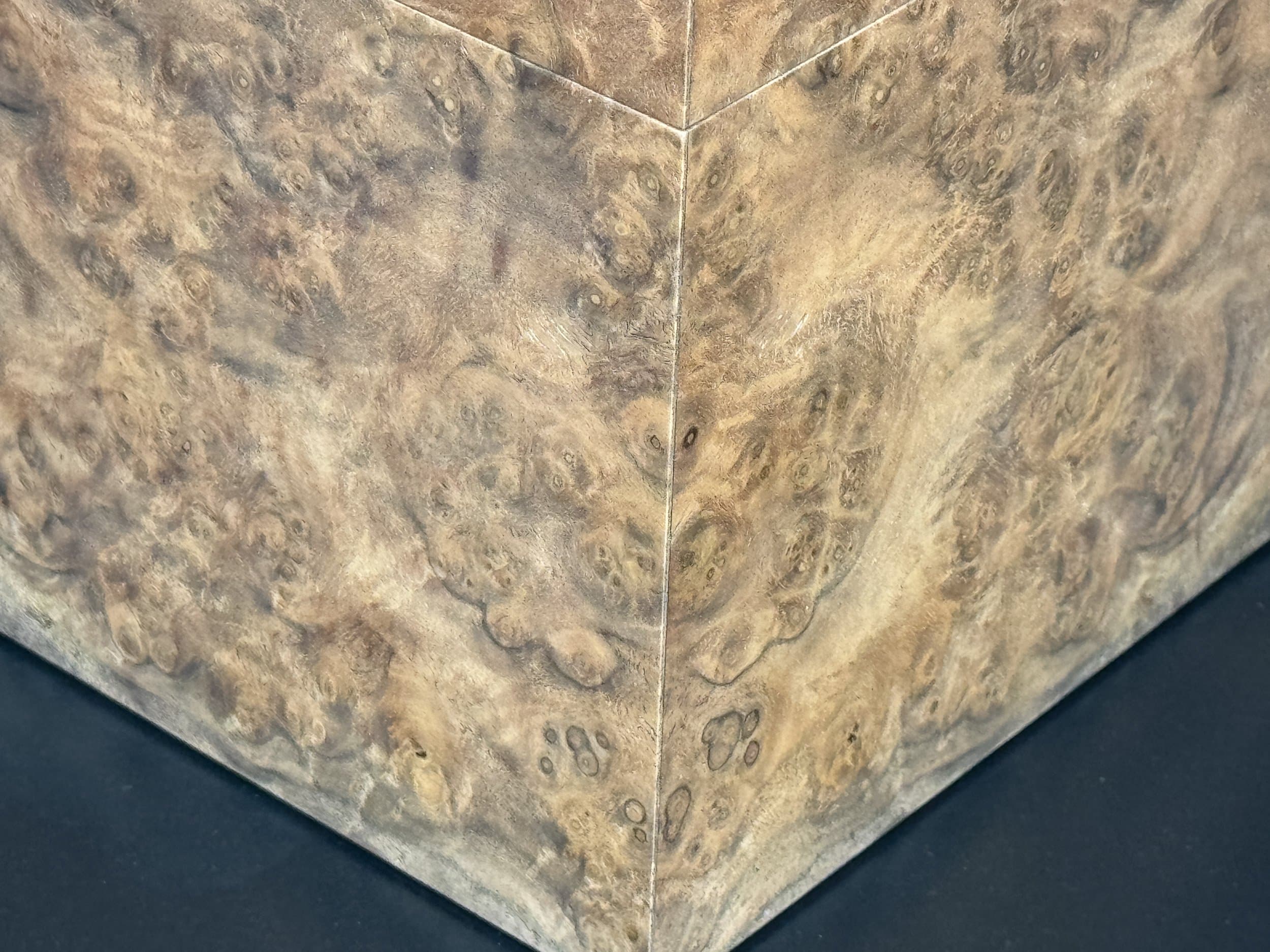 The Vitrine: centient luxury walnut burl humidor right bottom bookmatch