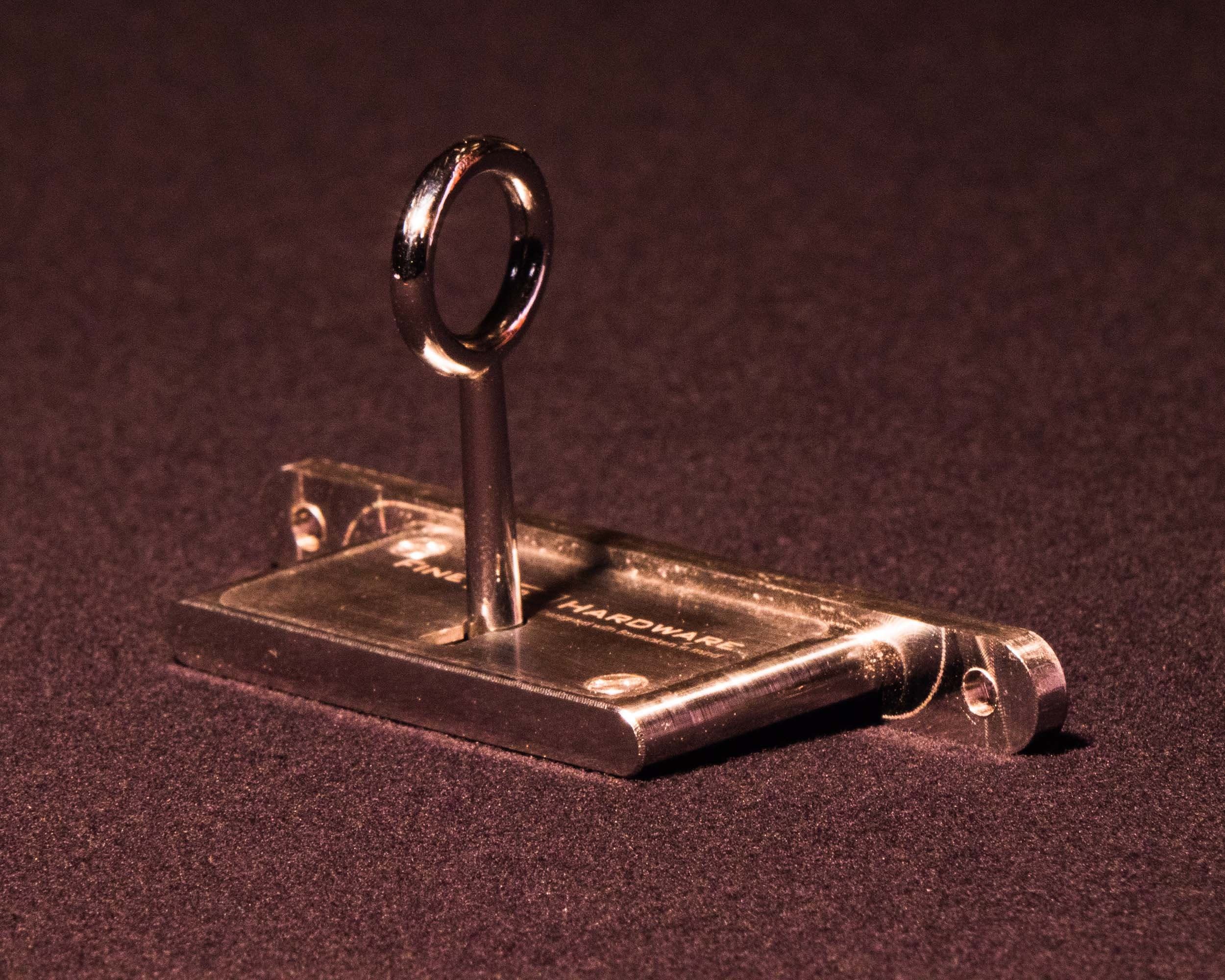 Stainless steel precision box lock with matching key